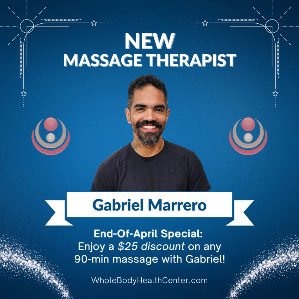 new massage therapist gabriel post