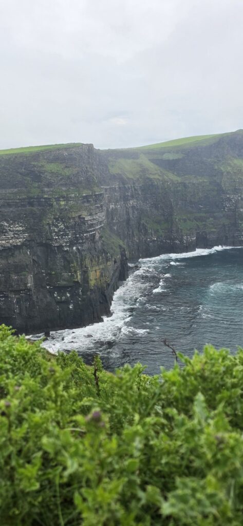 Layered cliffs and surf, Ireland, 2025