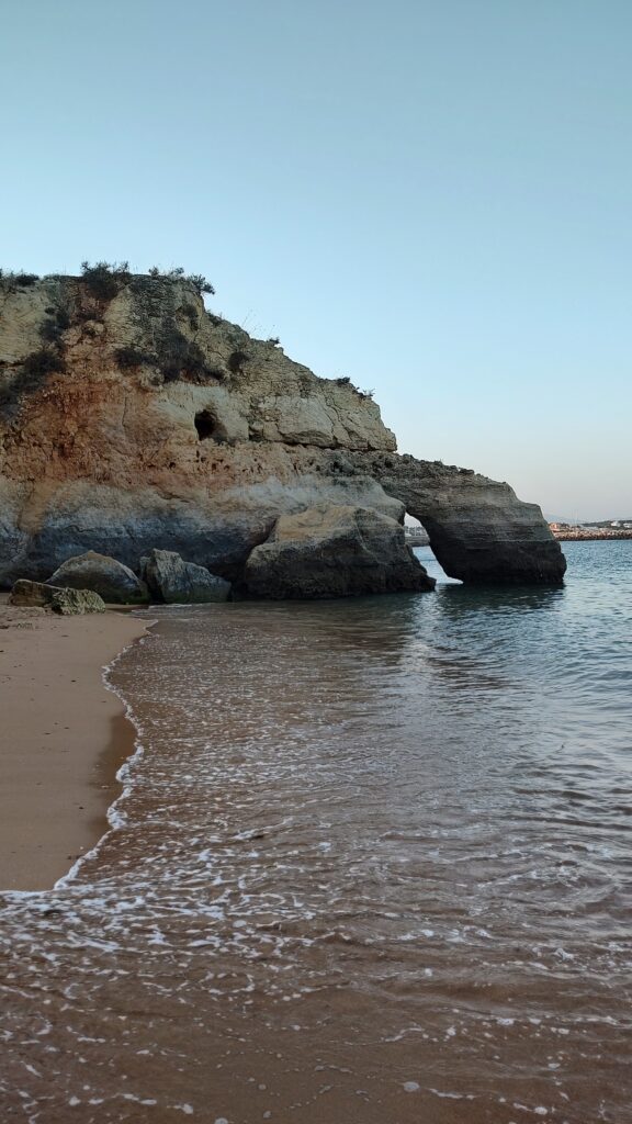 Sea arch at the shoreline, Portugal, 2024